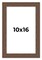 10x16 Wide Barnwood Picture Frame with UV-Resistant Acrylic & Acid Free Backing, Available in 6 Paint Finishes - Grey, Brown, White, and Black